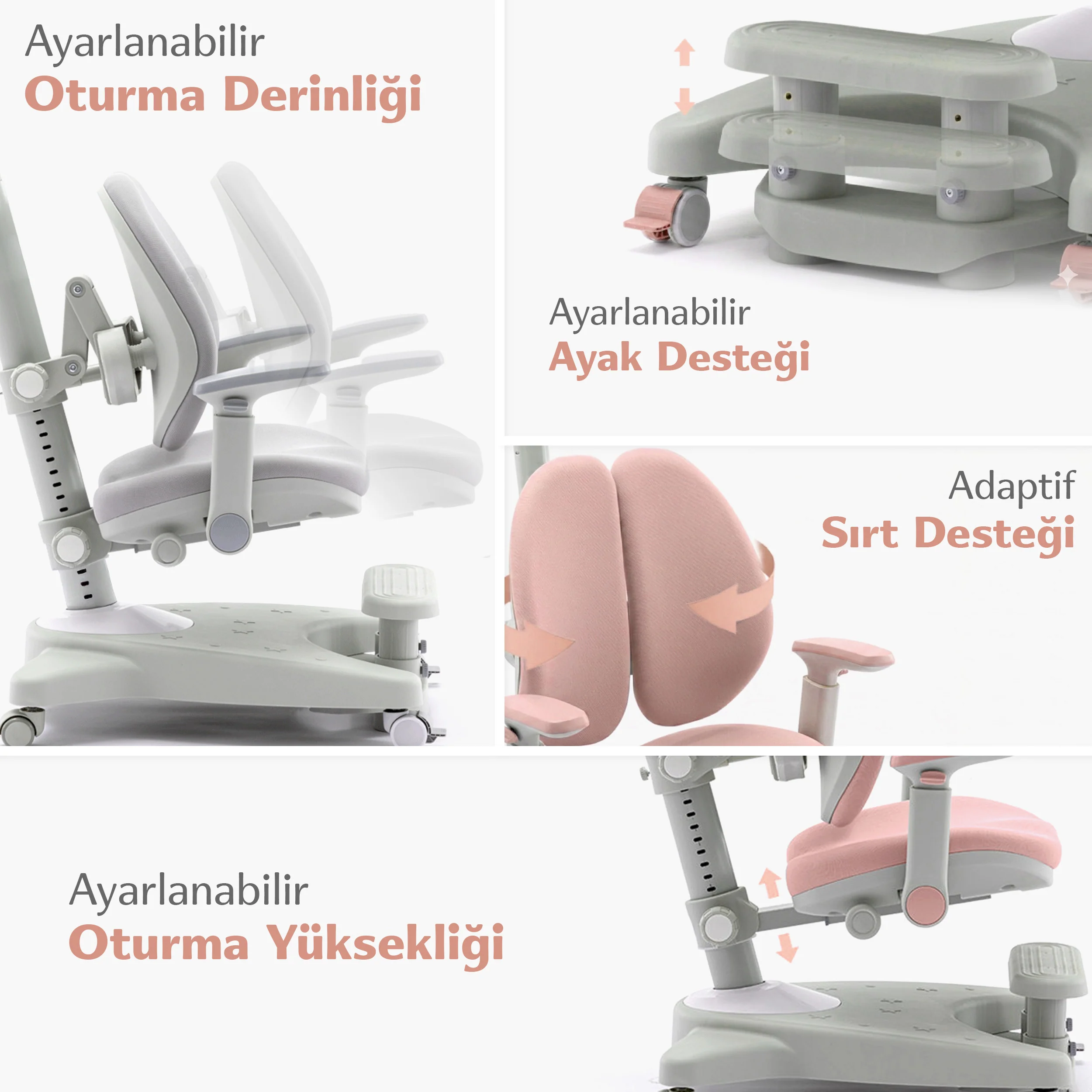 Lara Çocuk Çalışma Sandalyesi - Image 7